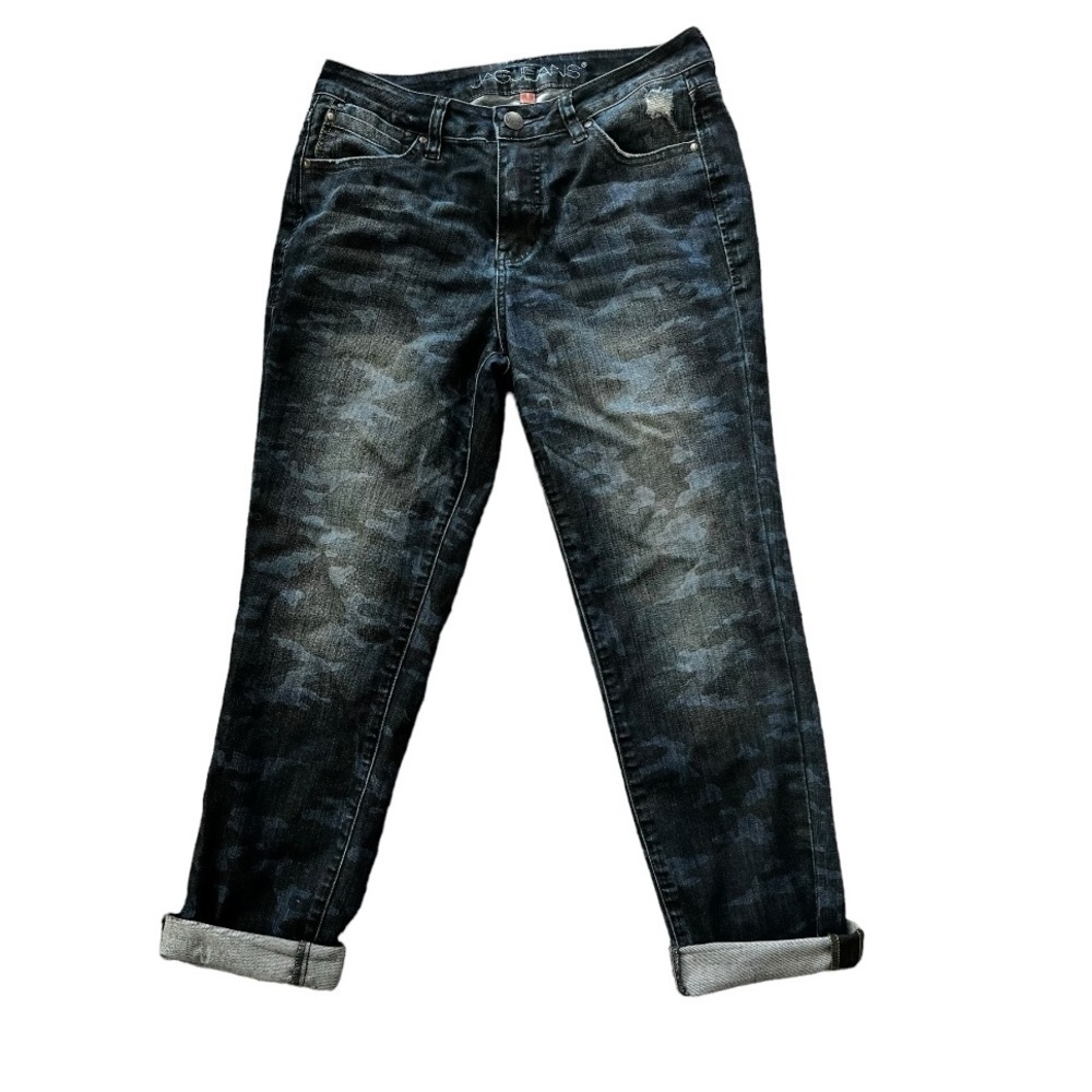 Jag jeans, midrise, skinny ankle, , camo wash, size 8